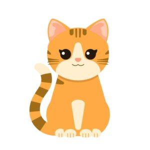 cute sitting cat svg kawaii cartoon kitty