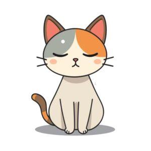 calico cat svg cute sitting kitty cut file