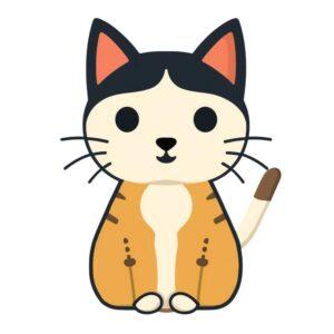 cute sitting kitten svg kawaii cat vector