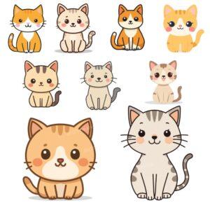Cute Cat SVG Bundle Preview