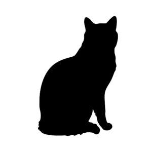 Black Cat Silhouette Cut File