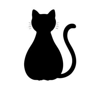 whiskered cat cut file svg