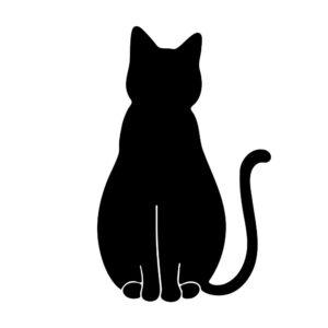 elegant cat cut file slim silhouette