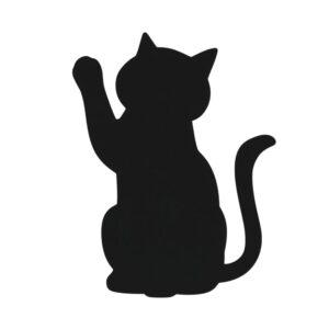 gentle cat silhouette svg smooth vector design
