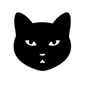 cat head silhouette svg black cat face