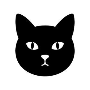 cute cat face cut file front view svg