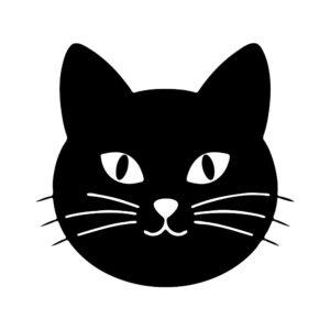 cute cat face with whiskers svg cut file