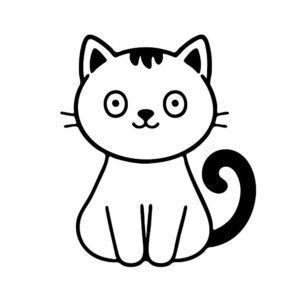 cute cat svg sitting kitty cut file