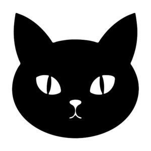 minimal cat face cut file front view svg