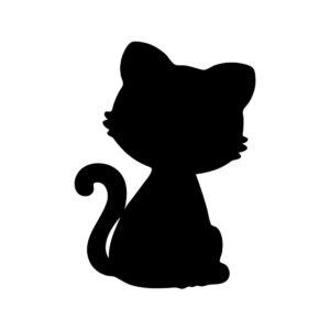 storybook kitty svg with soft nursery style cat design