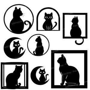 cat frame svg bundle