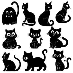 elegant cat svg bundle