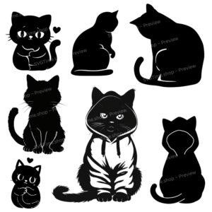 introvert cat svg bundle