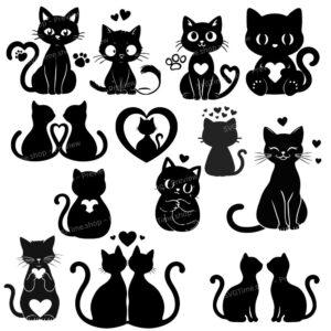love cat svg bundle