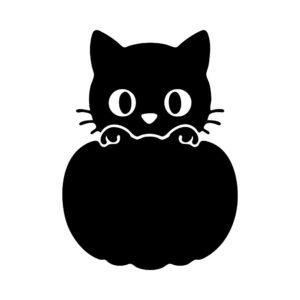 cat in pumpkin svg cute halloween kitty silhouette