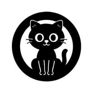cat moon svg cute halloween kitty silhouette