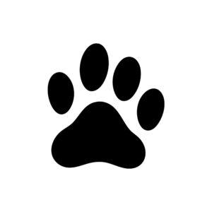 cat paw print svg simple bold pet design