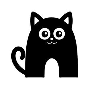 funny halloween cat svg cute spooky kitty silhouette